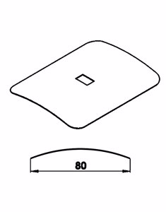 Disegno della lamella Cetta Flexi 80